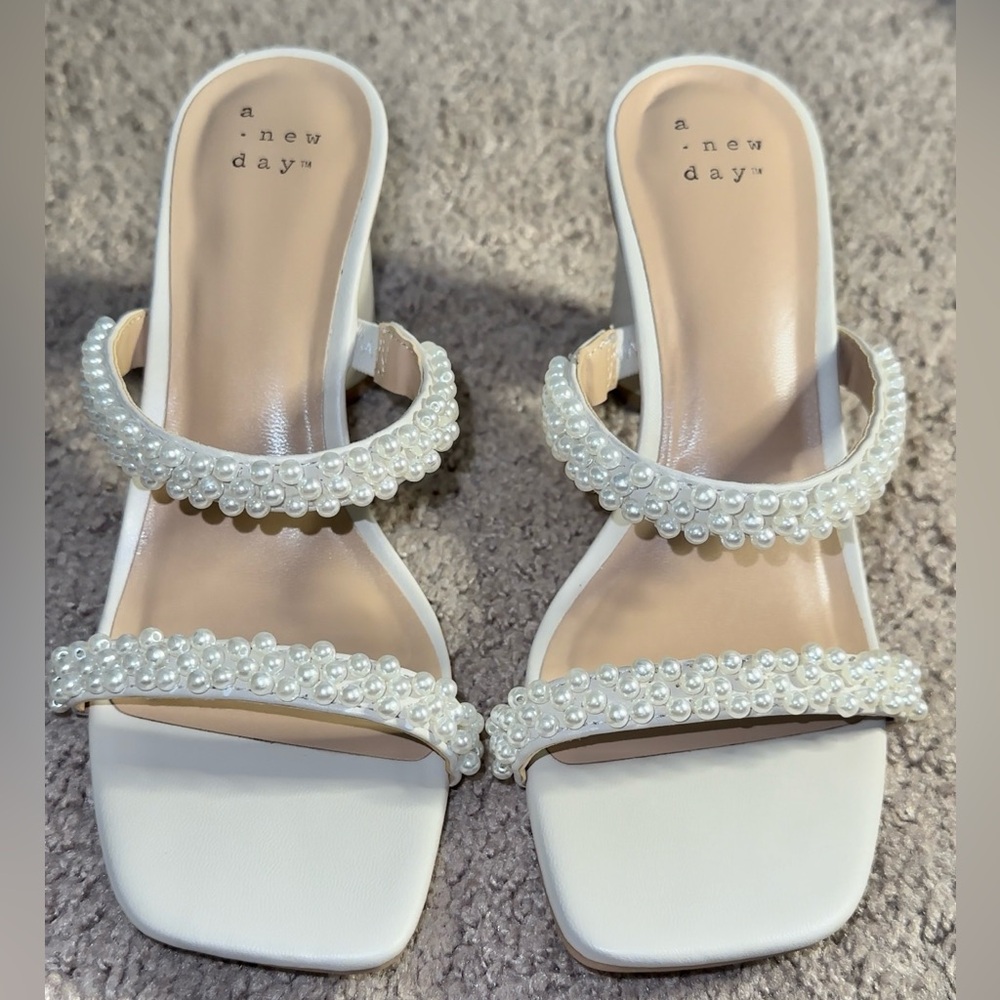 A New Day Audra Mule Pearl Heels